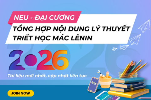 NEU Tổng hợp nội dung lý thuyết Triết học Mác Lênin